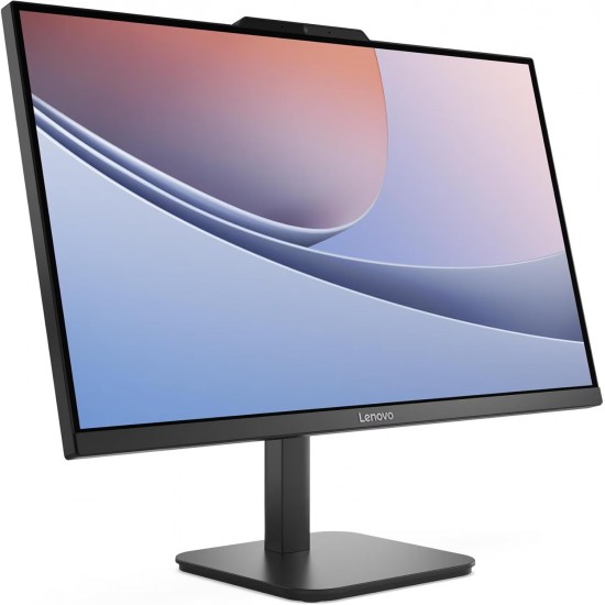 Lenovo V100 All-in-One Desktop PC 23.8" FHD IPS Display  Intel N100 Processor  8GB DDR4 RAM  512GB PCIe SSD  Intel UHD Graphics  Wi-Fi 6  Windows 11 wired USB Keyboard & Mouse  Black 