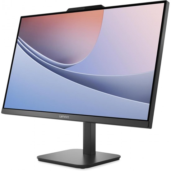 Lenovo V100 All-in-One Desktop PC 23.8" FHD IPS Display  Intel N100 Processor  8GB DDR4 RAM  512GB PCIe SSD  Intel UHD Graphics  Wi-Fi 6  Windows 11 wired USB Keyboard & Mouse  Black 