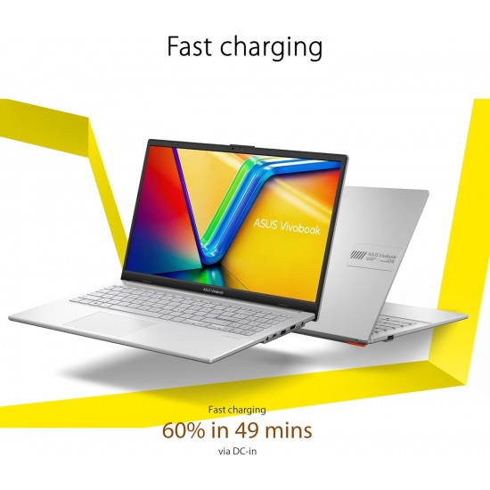 ASUS Vivobook Go 15 E1504F (2025) – AMD Ryzen 5 7520U  512GB SSD  8GB RAM  15.6-Inch Full HD Display  Windows 11 Home  Cool Silver