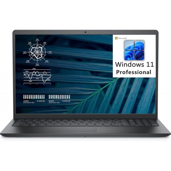 Dell Vostro 3530 (2024) – 13th Gen Laptop Intel® Core™ i7-1355U 16 GB Ram/ 512 GB  SSD / 15.6-inch, FHD  120 Hz  Intel® Iris® Xe® Graphics / Win 11  / Carbon Black / English Keyboard international Version (3530) 