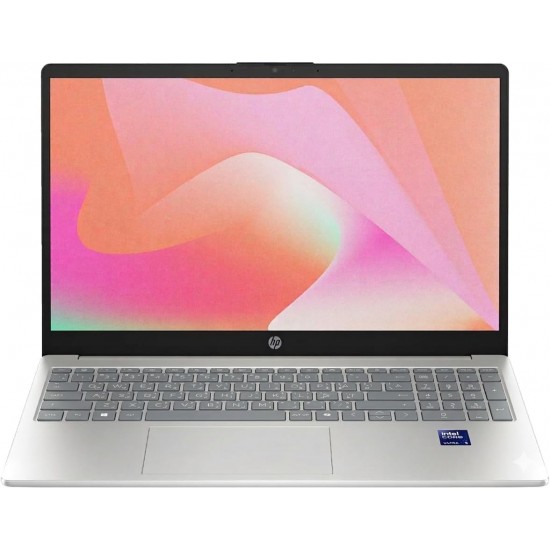 HP 15-fd1003nq Laptop 15.6" FHD Display | Intel Core Ultra 5 125H | 8GB DDR5 RAM | 512GB NVMe SSD | Intel Arc Graphics | Windows 11 | English/Arabic Keyboard | Silver