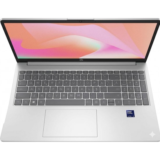 HP 15-fd1003nq Laptop 15.6" FHD Display | Intel Core Ultra 5 125H | 8GB DDR5 RAM | 512GB NVMe SSD | Intel Arc Graphics | Windows 11 | English/Arabic Keyboard | Silver