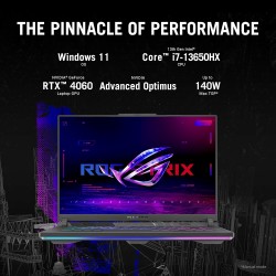 ASUS ROG Strix G16 (2023) Gaming Laptop | 13th Gen Intel Core i7-13650HX | 16" FHD Display | 16GB RAM | 1TB SSD | NVIDIA GeForce RTX 4060 | Windows 11 | English Keyboard | Eclipse Gray | International Version [G614JV-AS74]