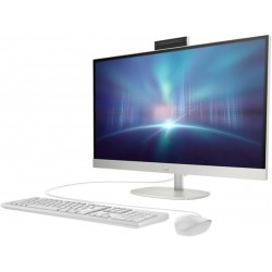 HP All-in-One (2025) Desktop – Intel Core i7-1355U (13th Gen), 16GB RAM, 512GB SSD, 23.8" FHD Display, Intel Iris Xe Graphics, Windows 11, English Keyboard, Shell White, International Version