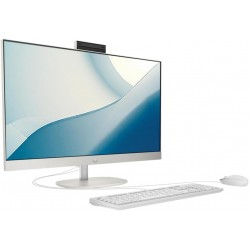 HP All-in-One (2025) Desktop – Intel Core i7-1335U (13th Gen), 64GB RAM, 2TB SSD, 27" FHD Display, Intel Iris Xe Graphics, Windows 11, English Keyboard, Shell White, International Version