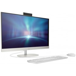 HP All-in-One (2025) Desktop – Intel Core i5-1335U (13th Gen), 8GB RAM, 512GB SSD, 24" FHD Display, Intel Iris Xe Graphics, Windows 11, English Keyboard, Shell White, International Version