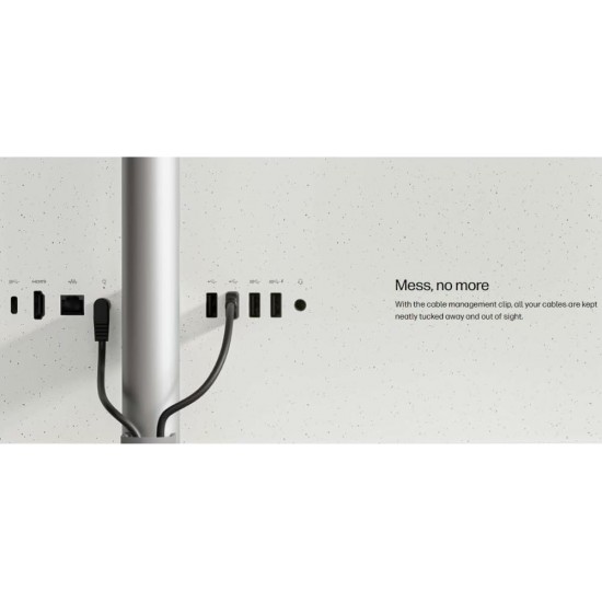 HP All-in-One (2024) Desktop – Intel Core i5-1335U (13th Gen), 16GB RAM, 1TB SSD, 24" FHD Display, Intel Iris Xe Graphics, Windows 11, English Keyboard, Shell White, International Version