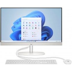 HP All-in-One 24-cr2032nh AI Desktop PC, Intel Core Ultra 5 225U, 16GB DDR5 RAM, 1TB NVMe SSD, 24” FHD IPS Display, Intel UHD Graphics, Windows 11 Pro,Keyboard & Mouse, Snow White
