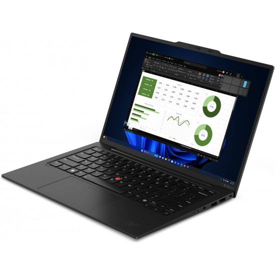 Lenovo ThinkPad X1 Carbon Gen 12 -1st Series Ai Laptop, 14" WUXGA IPS 60Hz Display, Intel Core Ultra 7 165U vPro Processor, 32GB RAM, 1TB SSD, Intel Graphics, English Keyboard, Win11Pro, Eclipse Black | 21KC000MUS