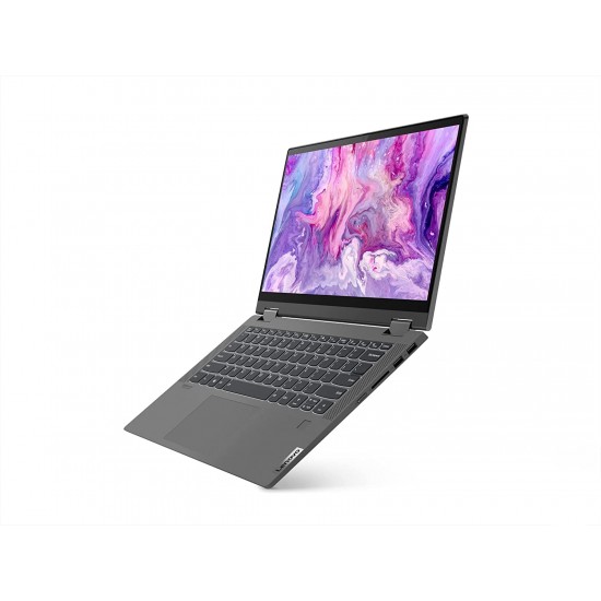 Lenovo IdeaPad Flex 5 14ABR8 2-in-1 Laptop with Pen – Ryzen 7 7730U | 16GB RAM | 512GB SSD | 14" WUXGA Touch Display | Windows 11 | Backlit English-Arabic Keyboard | Arctic Grey